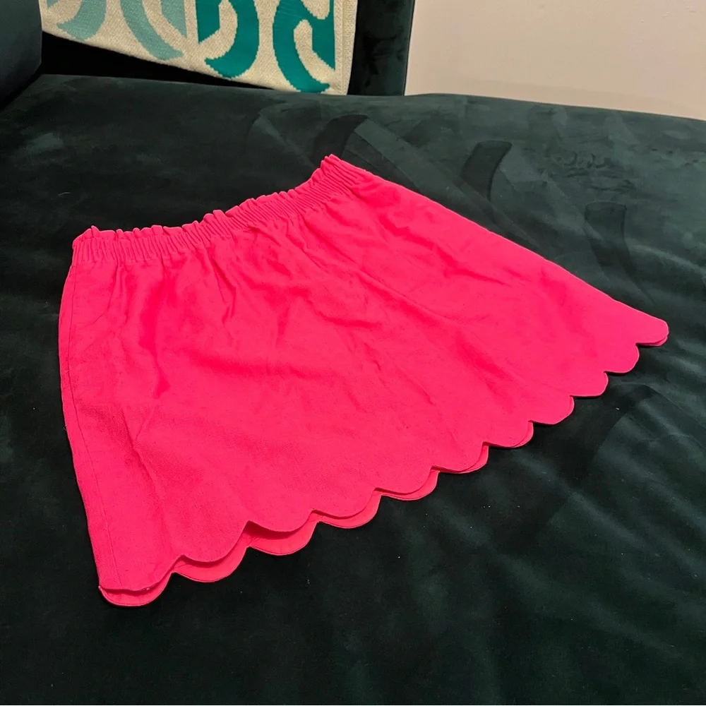 NWT J. Crew Factory Scalloped Sidewalk Skirt in Pink - Picture 6 of 11